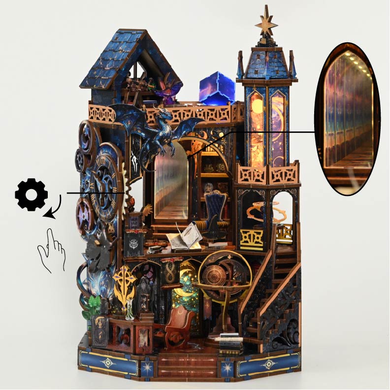 Plymagic DIY Mini House - Starry Sky Magic Tower