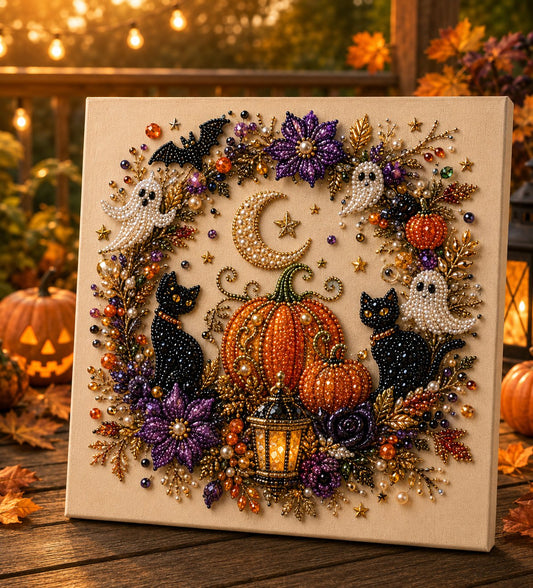 👻✨ Halloween Art DIY Kit – Turn Tiny Rhinestone into Spooky-Cute Magic