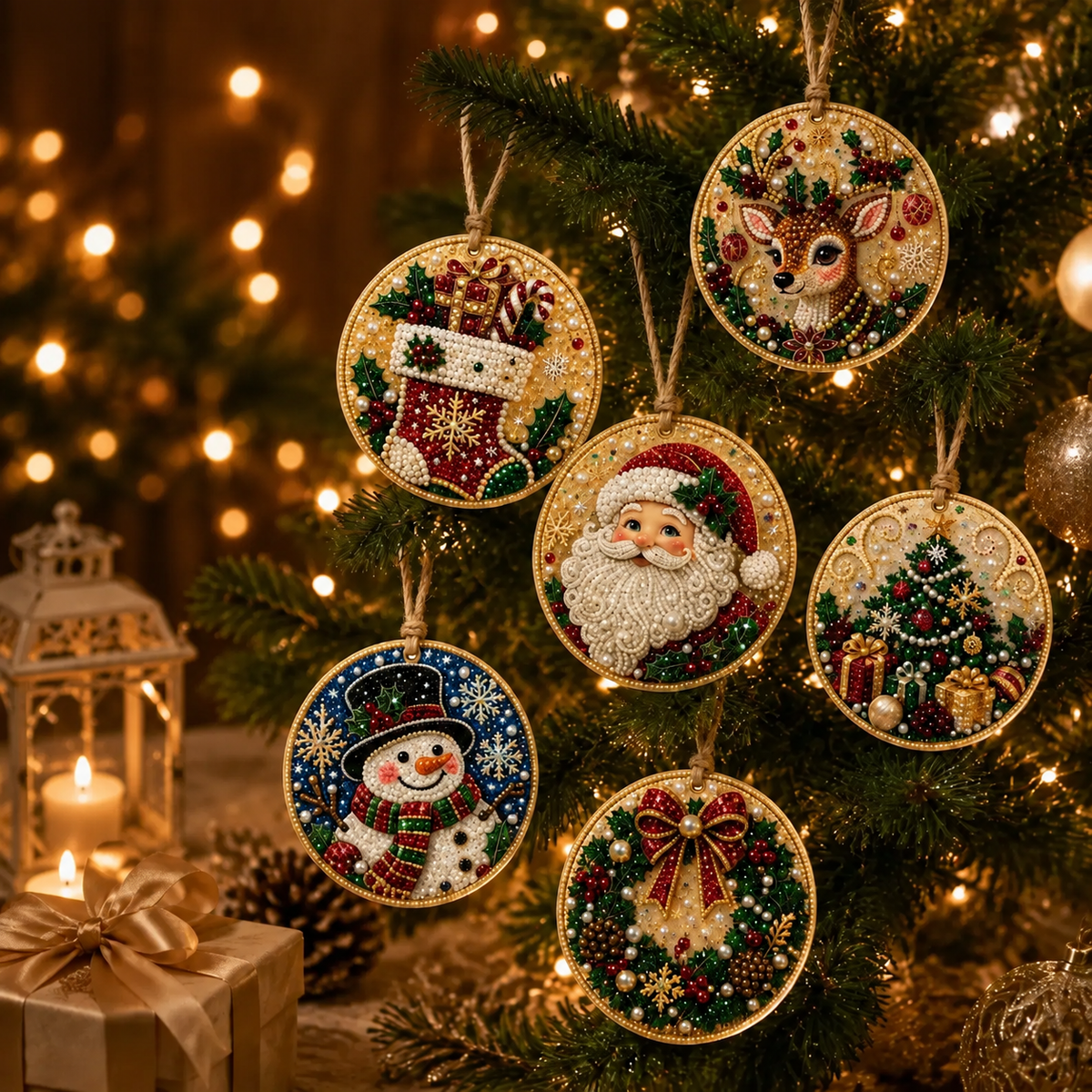 (🎄Early Christmas Sale - 49% OFF) DIY Diamond Painting Ornaments Kit