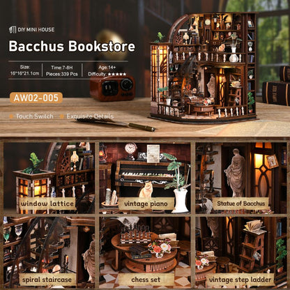 Plymagic DIY Book Nook - Bacchus Bookstore