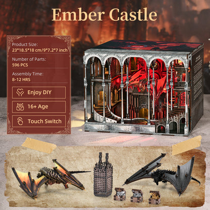 Plymagic DIY Book Nook - Ember Dragon Castle