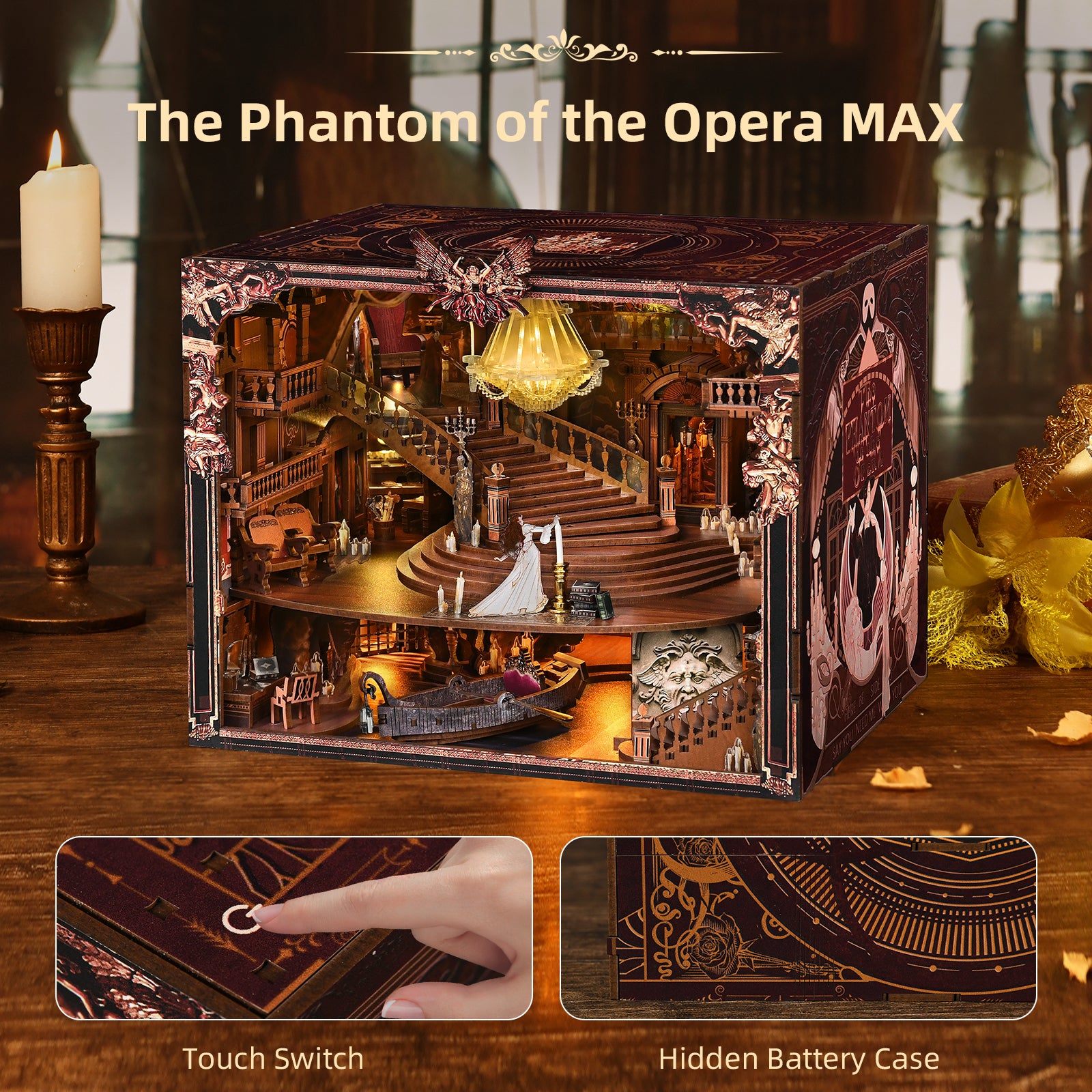 Plymagic DIY Book Nook - The Phantom of the Opera MAX