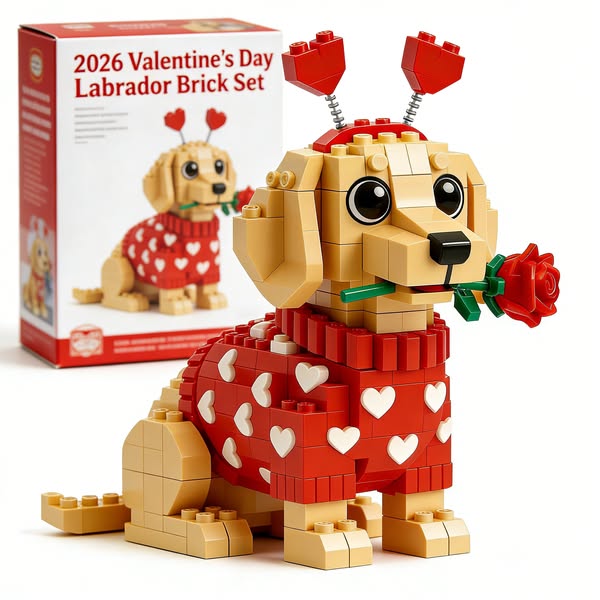 💖 2026 Valentine’s Day Exclusive Dachshund Brick Set 🐕