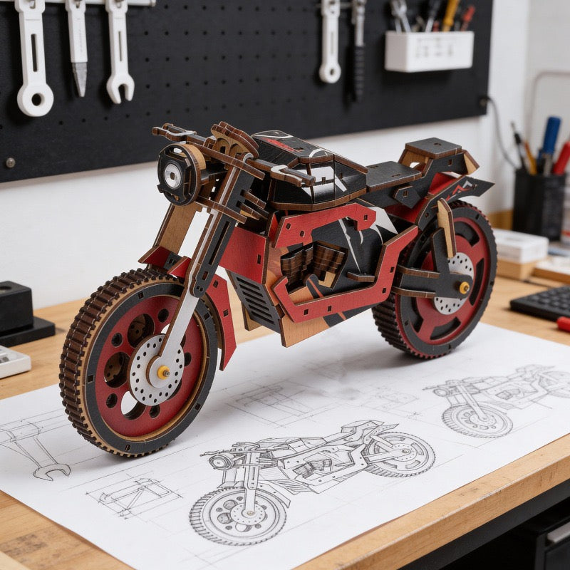 Plymagic Assembly Model - Vintage Motorcycle