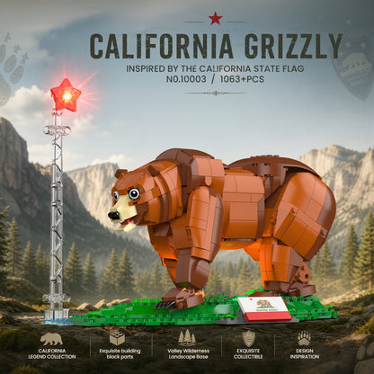 Plymagic Assembly Model - California brown bear