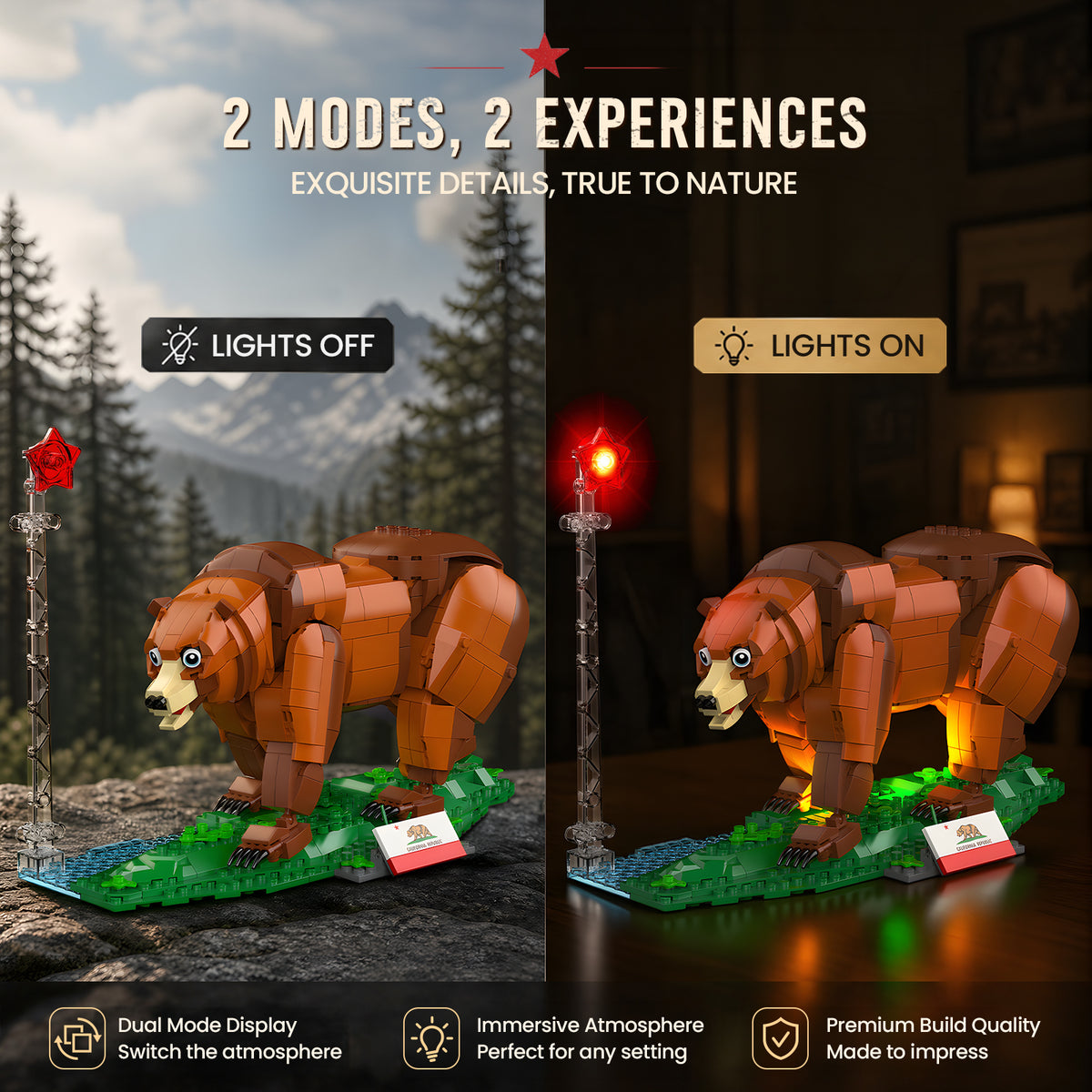 Plymagic Assembly Model - California brown bear