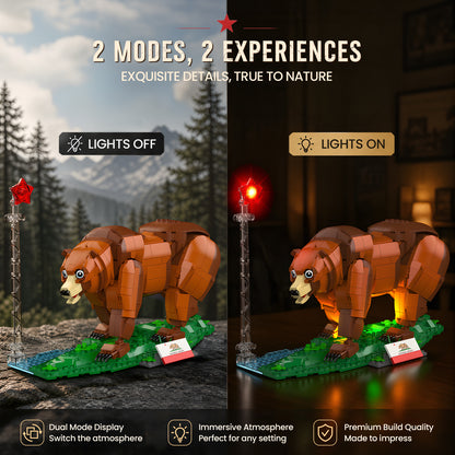 Plymagic Assembly Model - California brown bear
