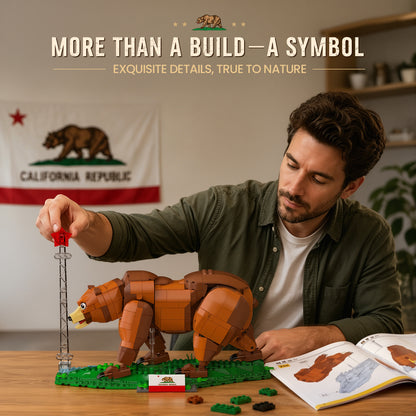 Plymagic Assembly Model - California brown bear