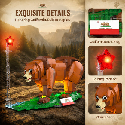 Plymagic Assembly Model - California brown bear