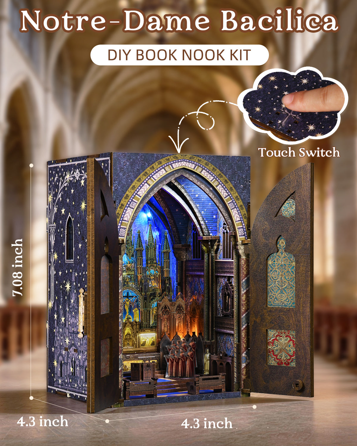 Plymagic DIY Book Nook - Notre-Dame Basilica