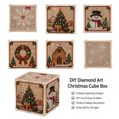 Plymagic DIY Pearl Art - Christmas Cube Box