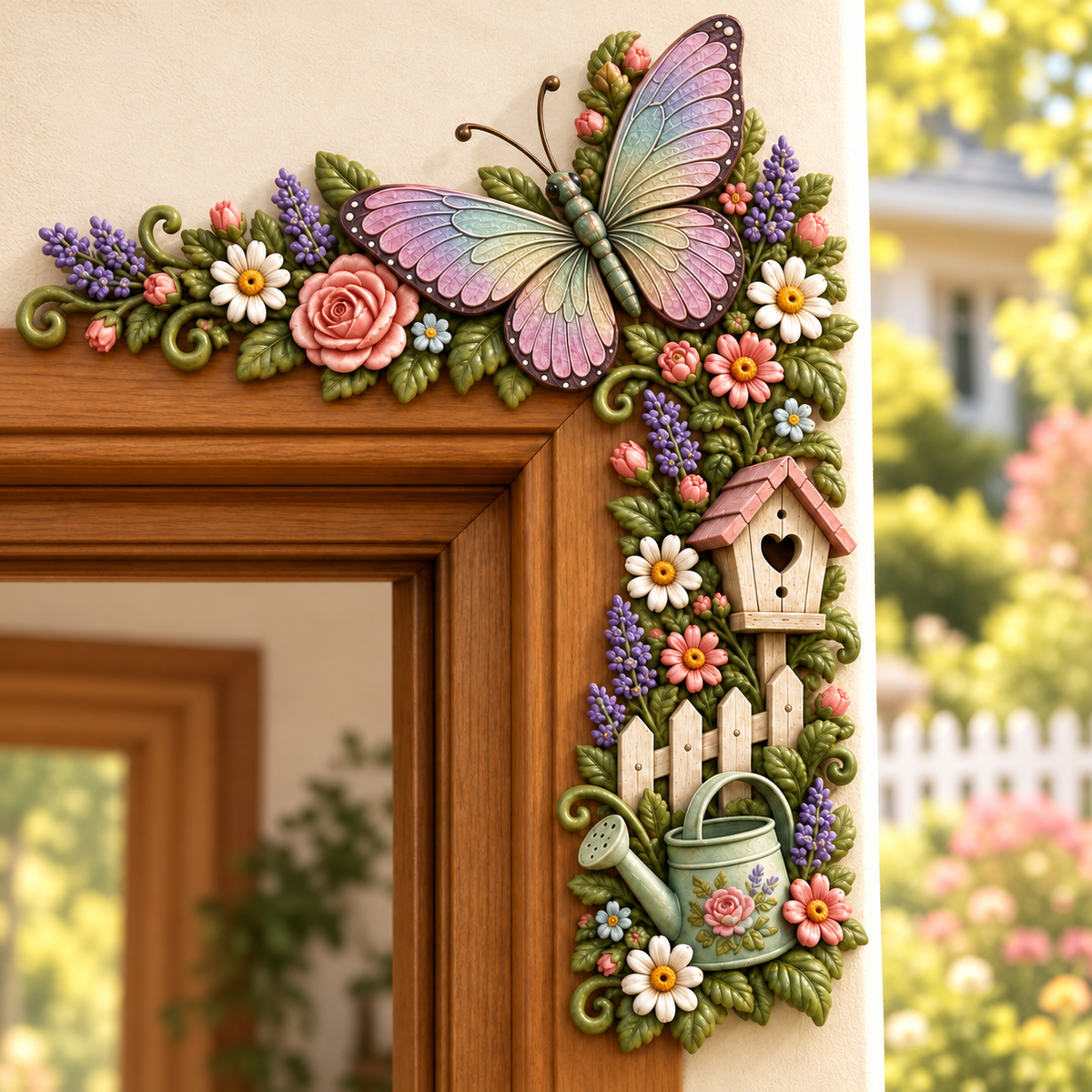 Whimsical WoodlandFriends Door Corner DecorNature