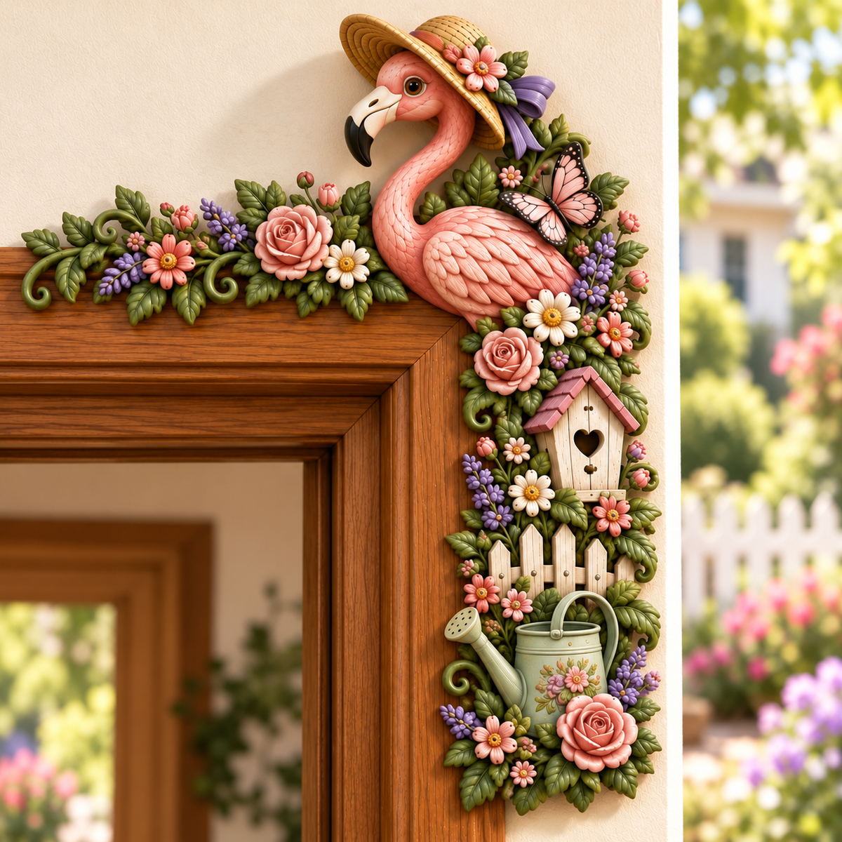 Whimsical WoodlandFriends Door Corner DecorNature