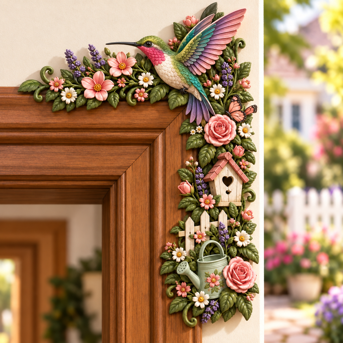 Whimsical WoodlandFriends Door Corner DecorNature