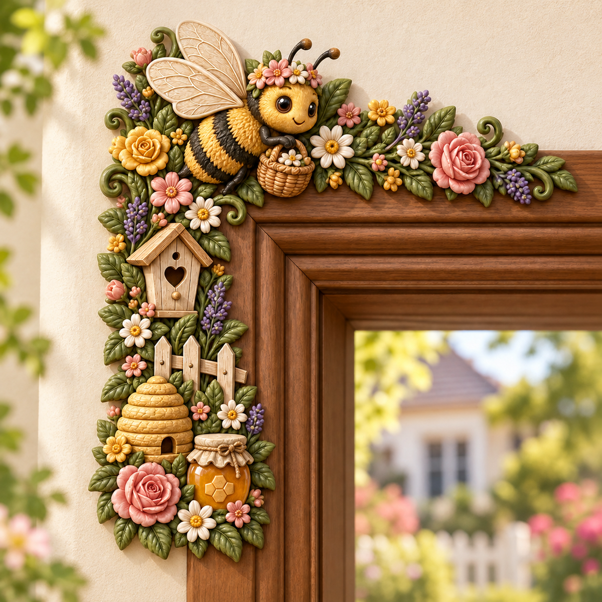 Whimsical WoodlandFriends Door Corner DecorNature