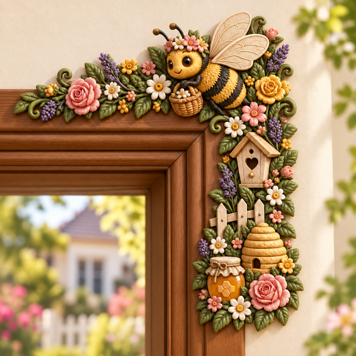 Whimsical WoodlandFriends Door Corner DecorNature