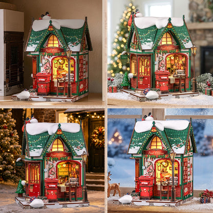 Plymagic DIY Mini House - Snowy Night Post