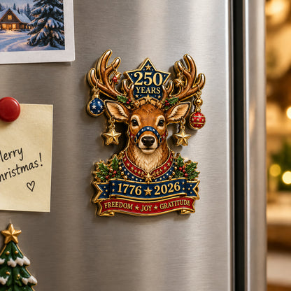 Plymagic DIY Fridge Magnets - 2026 USA 250th Anniversary Christmas