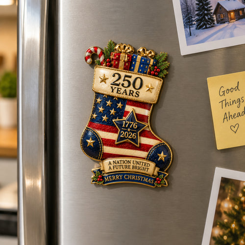 Plymagic DIY Fridge Magnets - 2026 USA 250th Anniversary Christmas