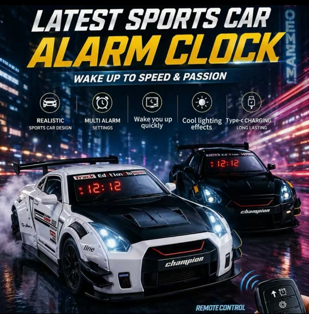 Sports Car Alarm Clock