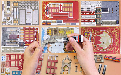 Plymagic DIY Book Nook -  Railway Cathedral(2 Sides Scene)