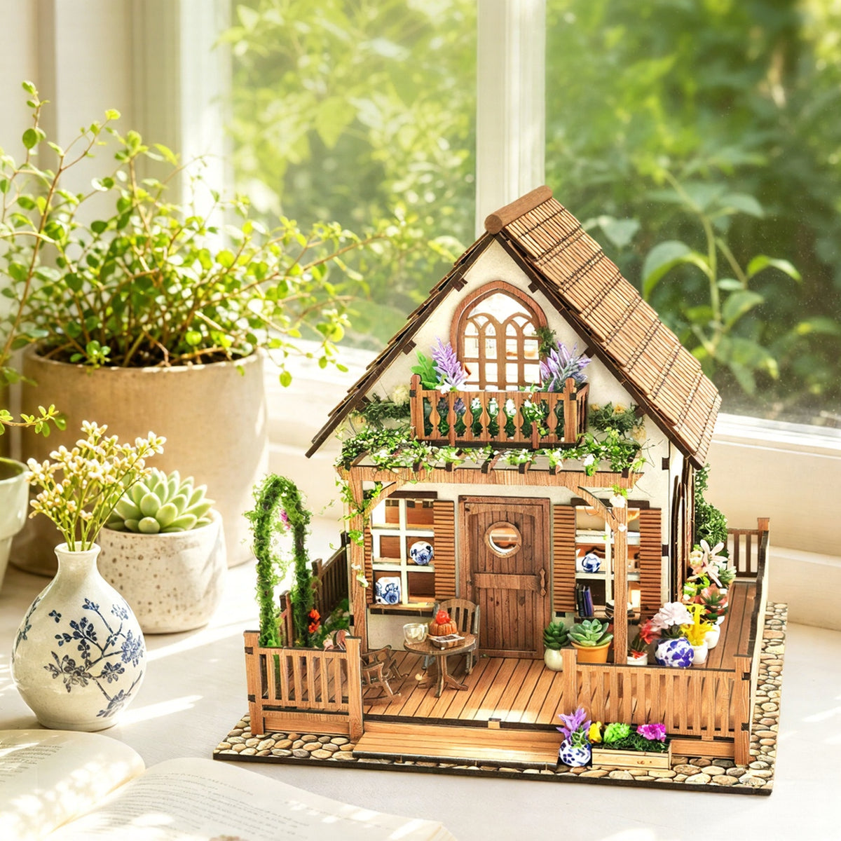 Plymagic DIY Mini House - Retro wooden house