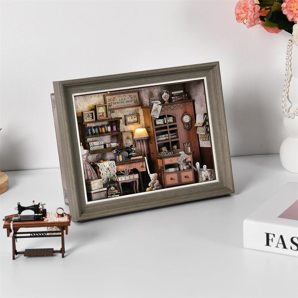 Plymagic DIY Framed Miniature - Vintage Sewing Shop