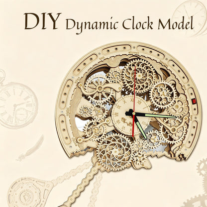 Plymagic Assembly Model - Retro Gear Mechanical Wall Clock