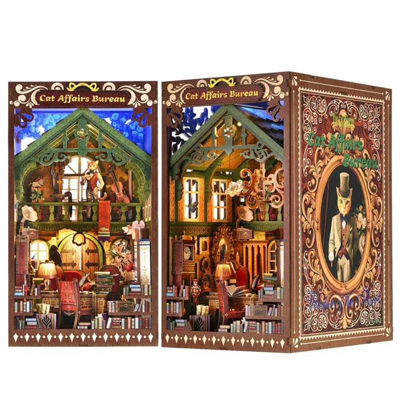 Plymagic DIY Book Nook - Cat Affair Bureau