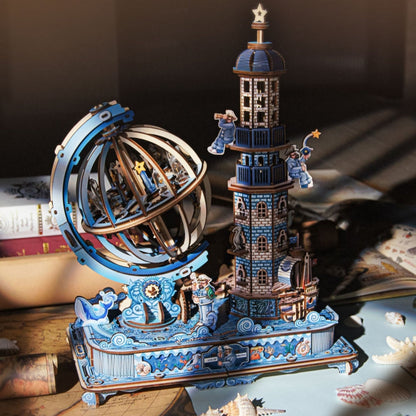 Plymagic Assembly Model - Musical Globe & Lighthouse