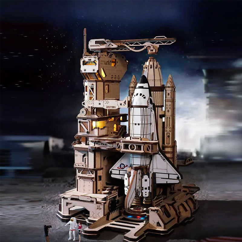 Plymagic - Space Shuttle 3D Wooden Puzzle(Unassembled, Contains 446 PCS)