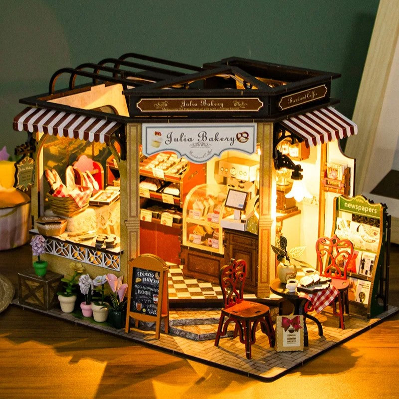 Plymagic DIY Mini House - Corner Bakery