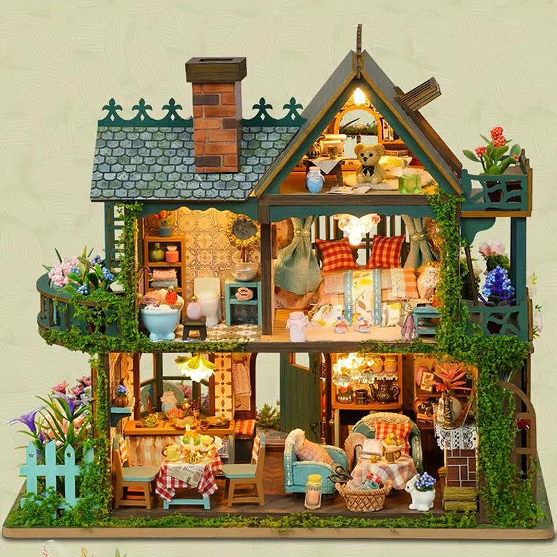 Plymagic DIY Mini House - Idyllic Cottage