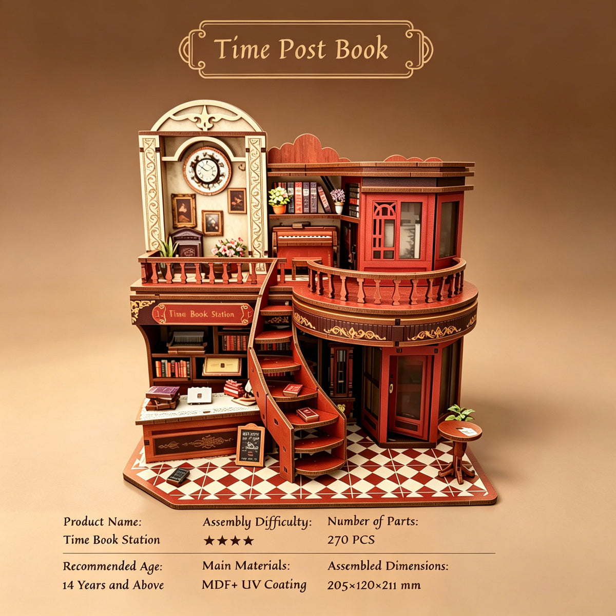 Plymagic DIY Mini House - Time Station