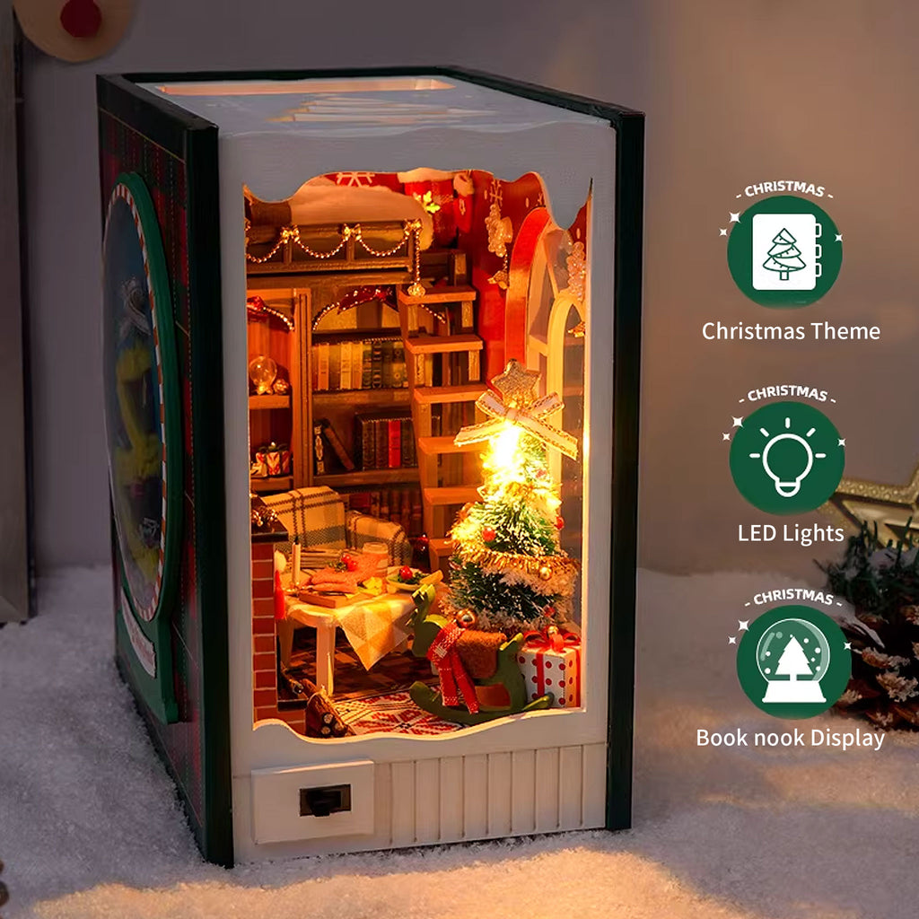 Plymagic DIY Book Nook - Christmas Cozy Home