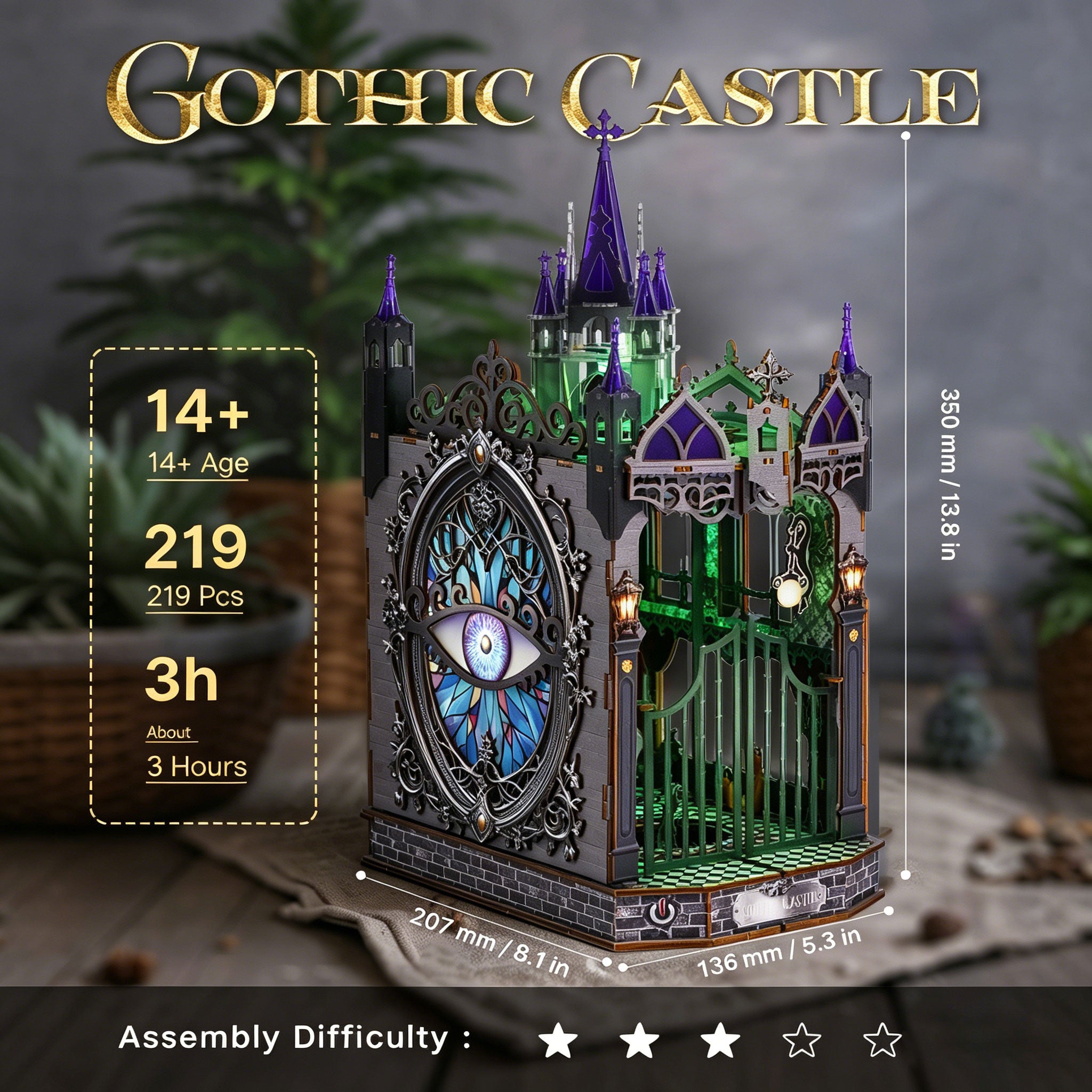 Plymagic DIY Book Nook -  Gothic Castle Secondary image