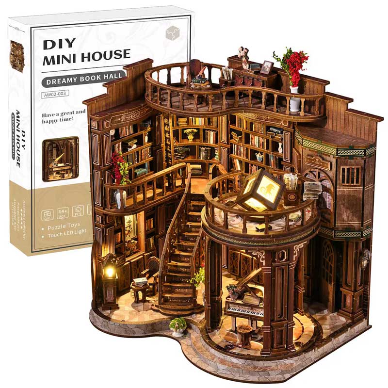 Plymagic DIY Book Nook Kit - Dreamy Book Hall