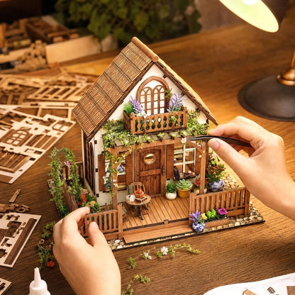 Plymagic DIY Mini House - Retro wooden house