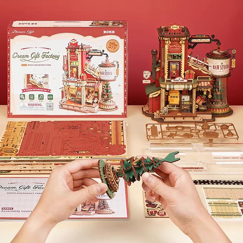 Plymagic DIY Mini House - Christmas Gift Factory