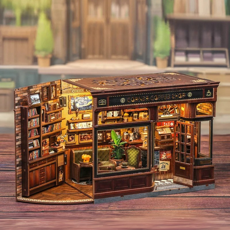Plymagic DIY Mini House - Retro Coffee Shop