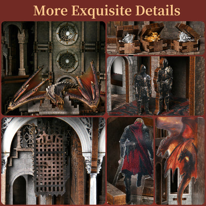 Plymagic DIY Book Nook - Ember Dragon Castle