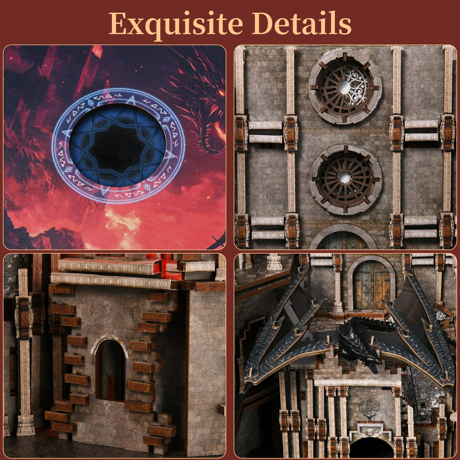 Plymagic DIY Book Nook - Ember Dragon Castle