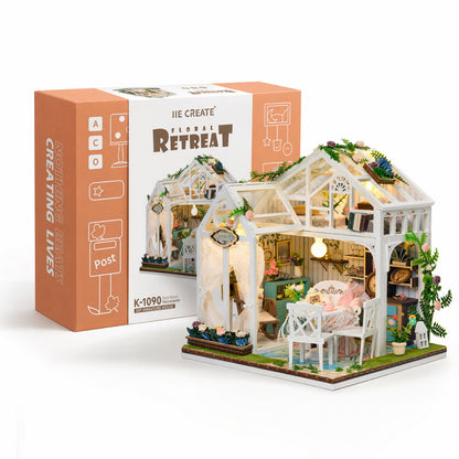 Plymagic DIY Mini House - Floral Retreat