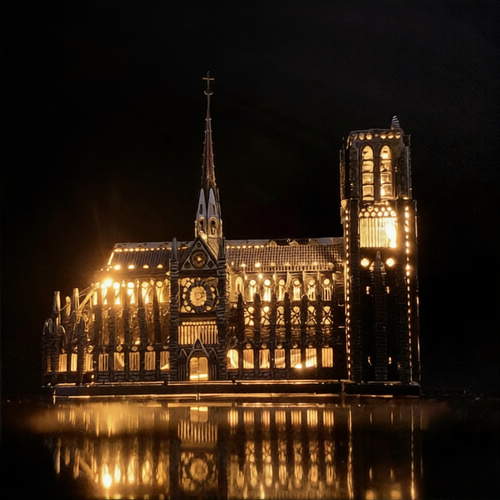 Plymagic Assembly Model - Notre Dame de Paris(Metal version)