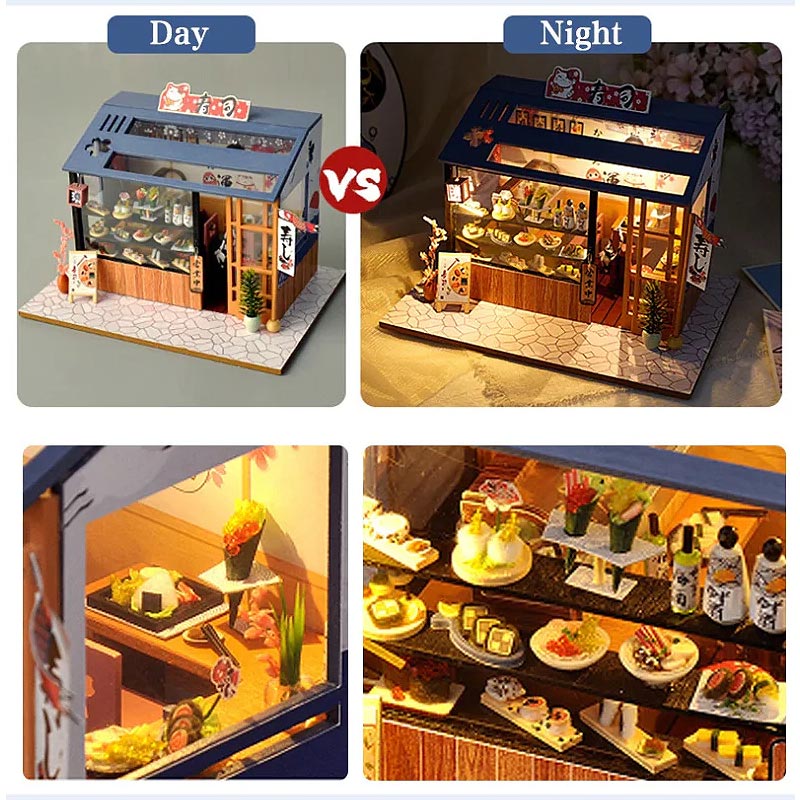 Plymagic DIY Mini House - Hanami Sushi Stop