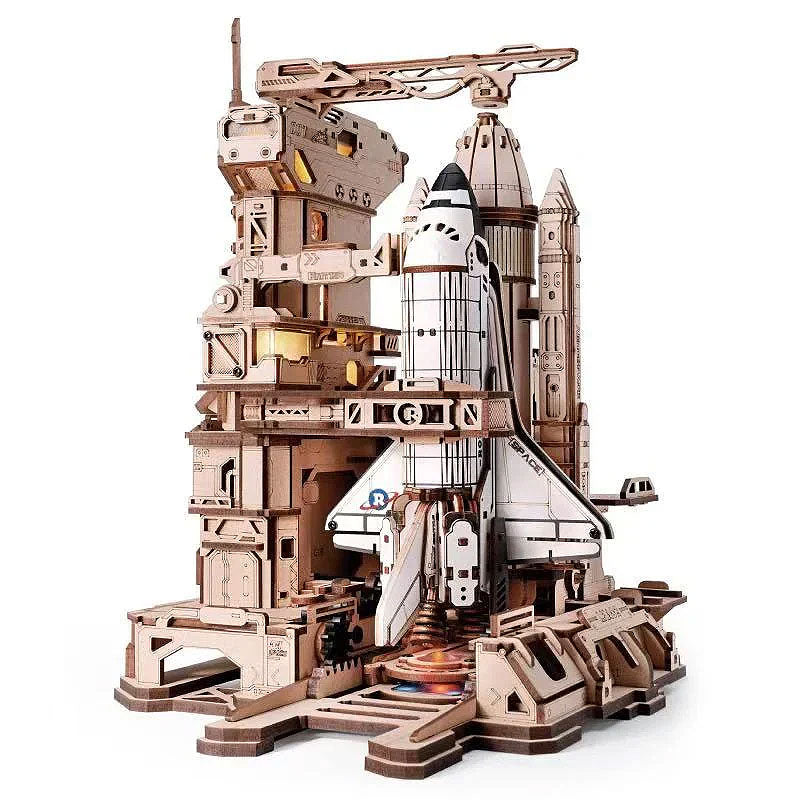 Plymagic - Space Shuttle 3D Wooden Puzzle(Unassembled, Contains 446 PCS)
