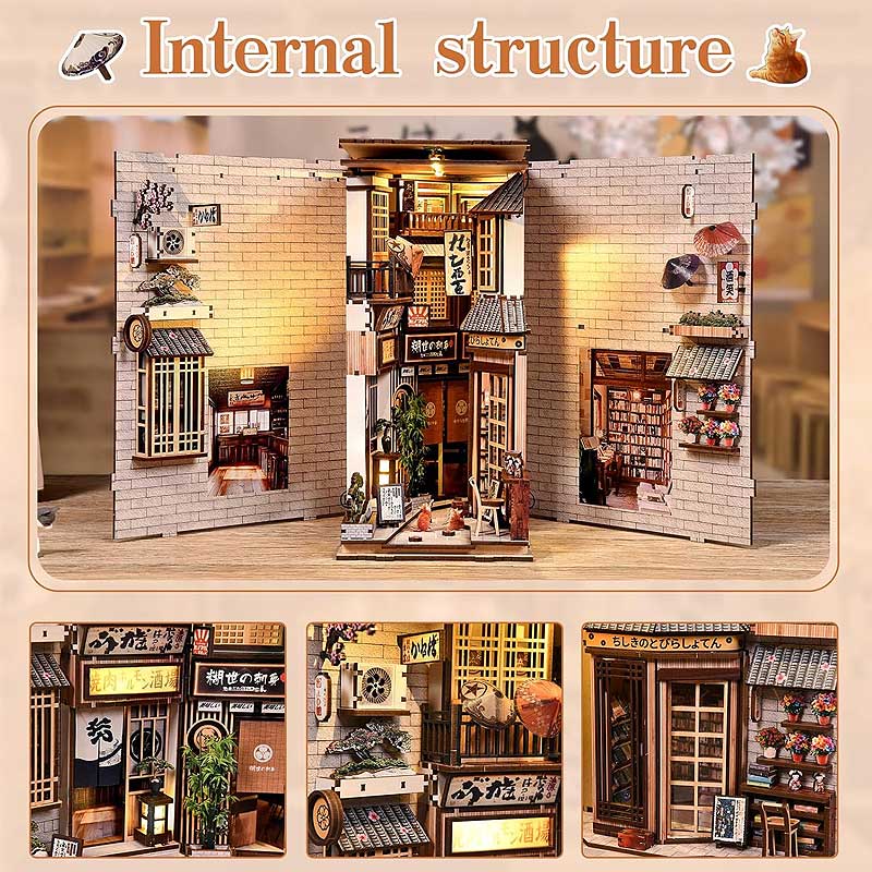 Plymagic DIY Book Nook - Neko Alley Nook