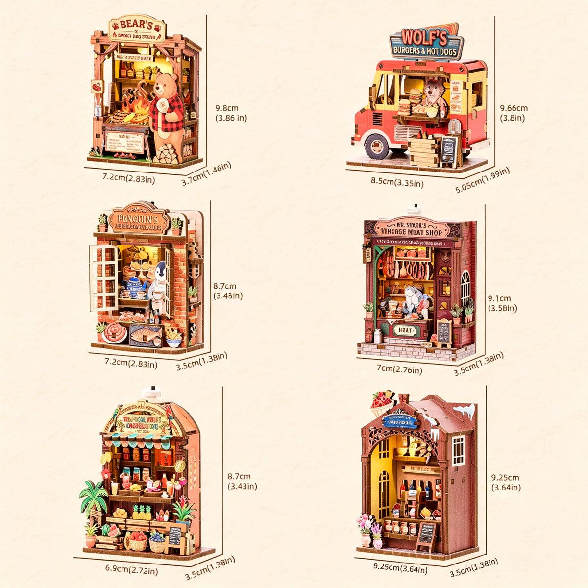 Plymagic DIY Fridge Magnets - Cottage Fridge Magnet