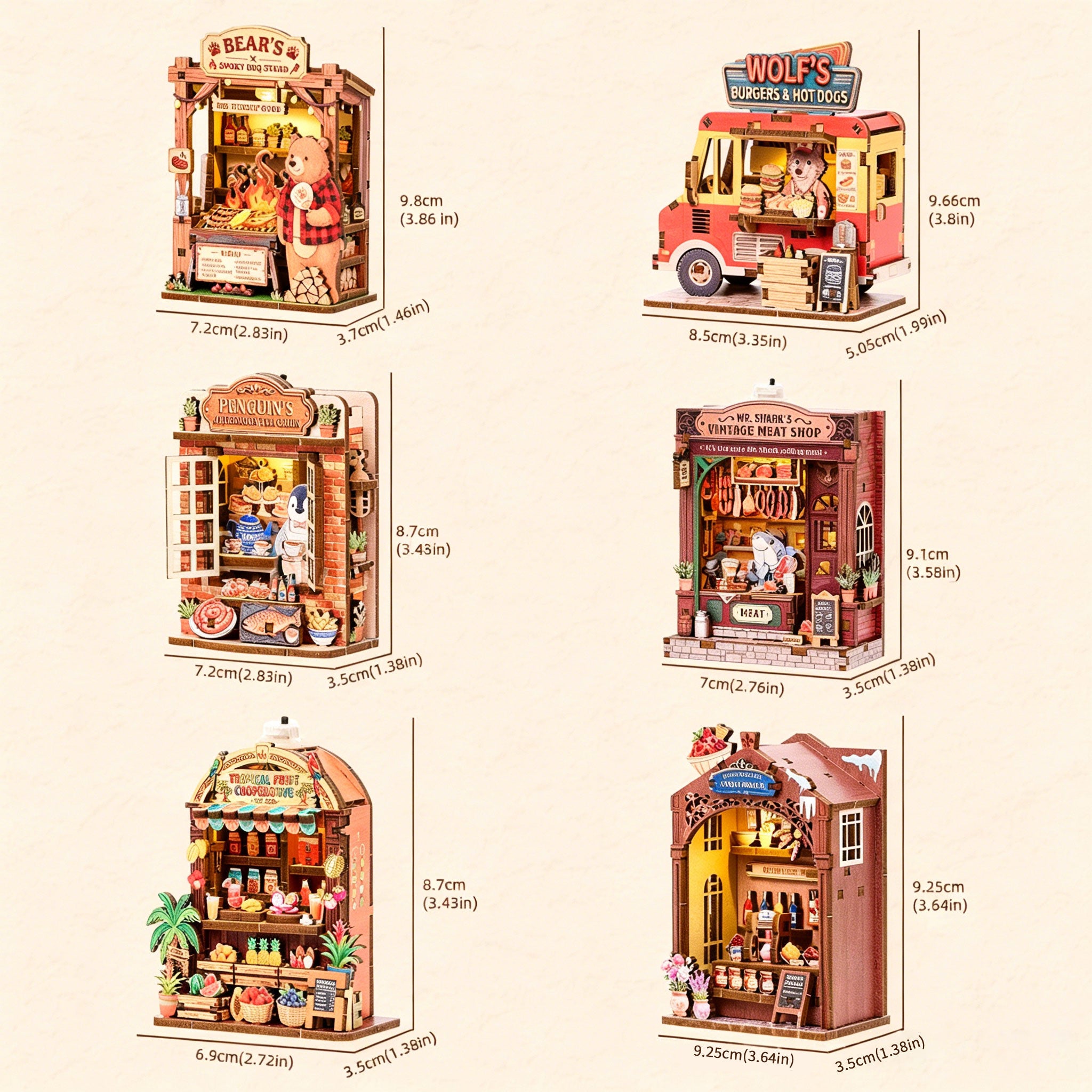 Plymagic DIY Mini House - Cottage Fridge Magnet