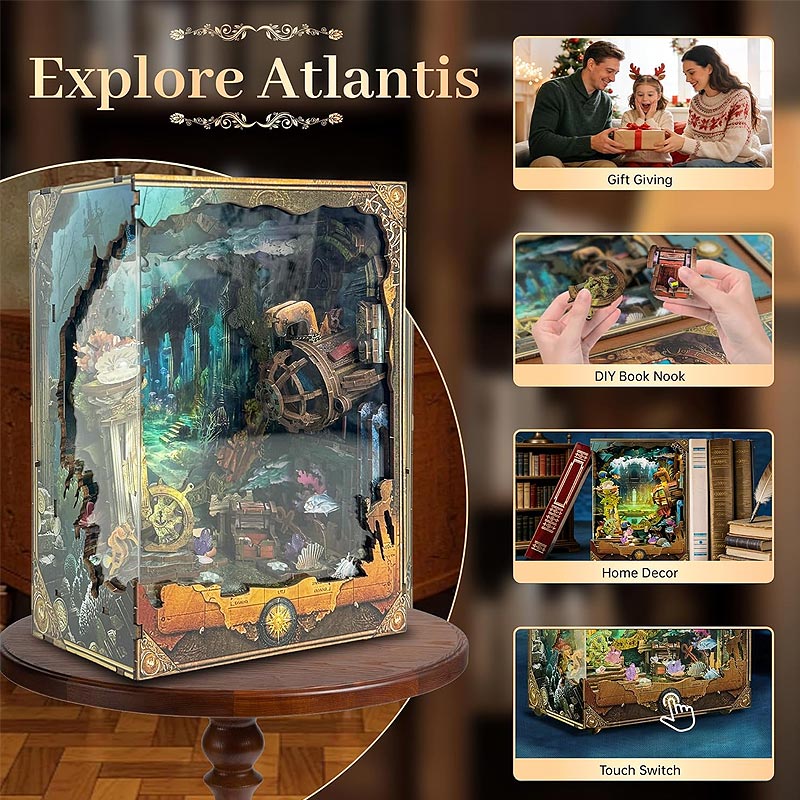 Plymagic DIY Book Nook - Explore Atlantis
